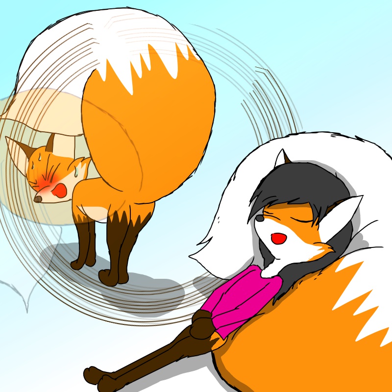 子ギツネのしっぽ扇風機